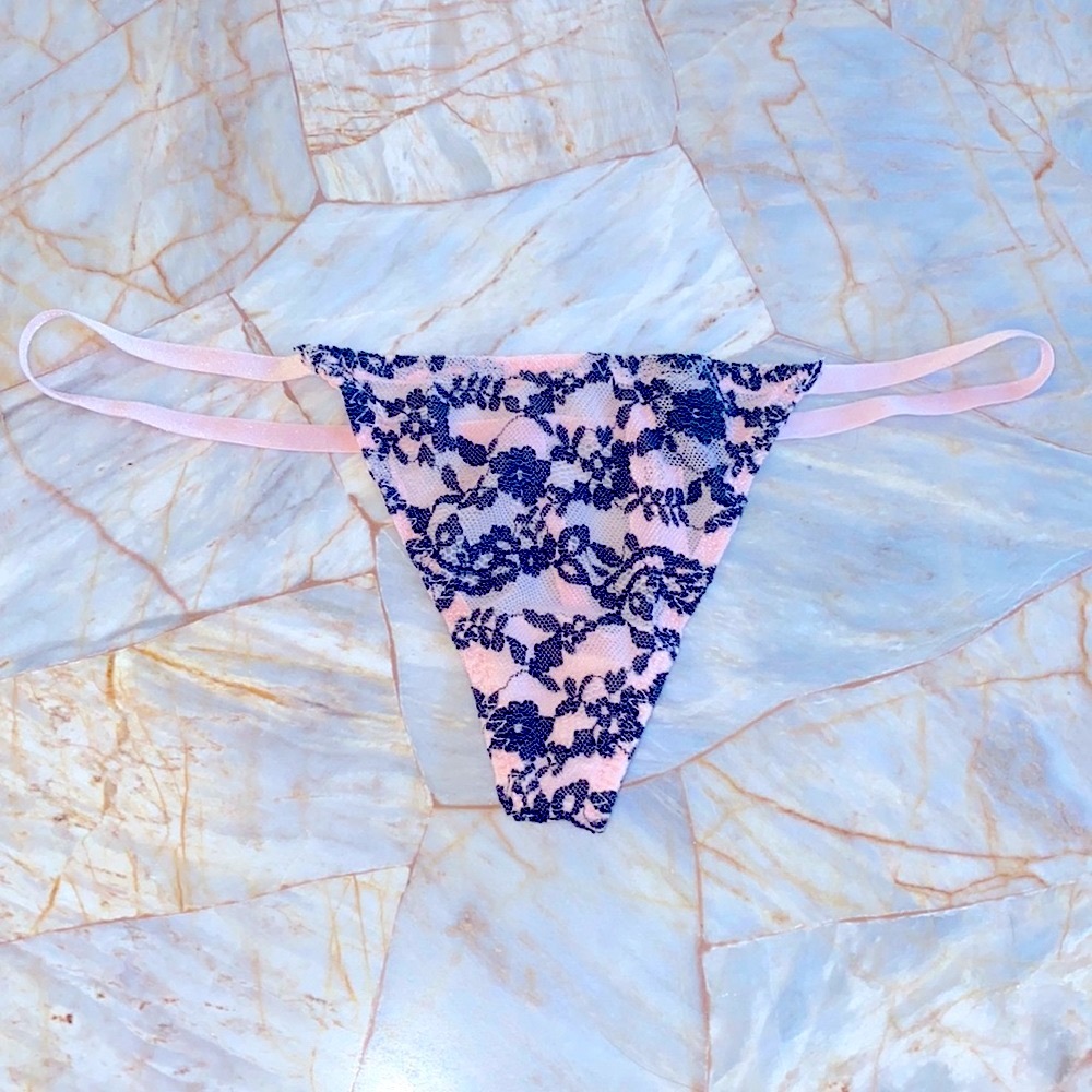 Rare Light Pink Very Sexy One Size Thong Panty